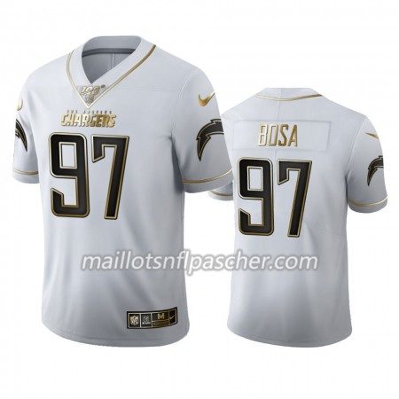 Maillot Los Angeles Chargers Joey Bosa 97 Nike Blanc Golden Edition 100th - Homme